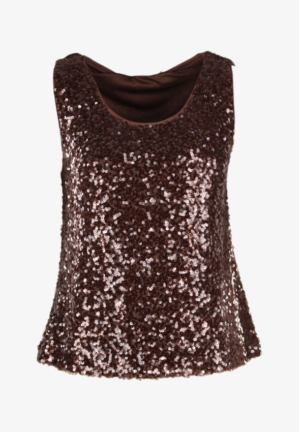 TOP DAMSKI Z CEKINAMI PENNYBLACK SEMISSE