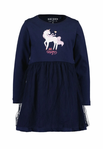 DZIANINOWA SUKIENKA DZIEWCZĘCA BLUE SEVEN 773664 X