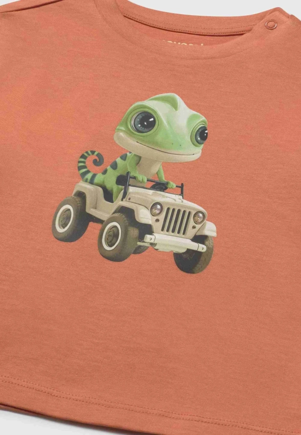 T-SHIRT CHŁOPIĘCY Z NADRUKIEM MAYORAL 1008