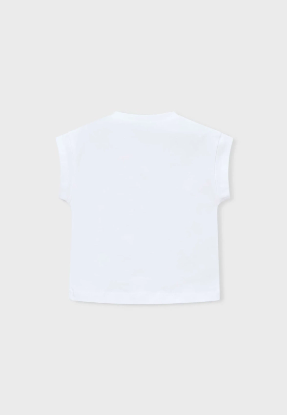 T-SHIRT DZIĘWCZECY Z NADRUKIEM MAYORAL 3005