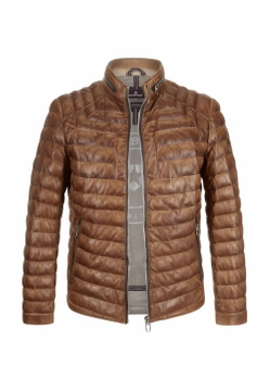 SKÓRZNA PIKOWANA KURTKA MĘSKA MILESTONE 331013 60215