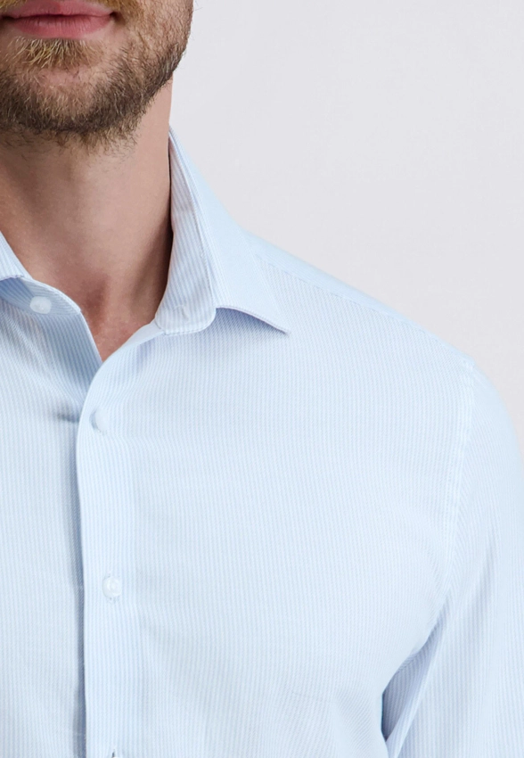 KOSZULA MĘSKA Z DŁUGIM RĘKAWEM W PASY PIERRE CARDIN C6 11004 0519