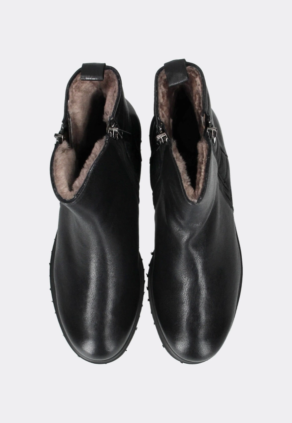 OCIEPLANE BOTKI DAMSKIE ZE SKÓRY DONNA SOFT DS1888M