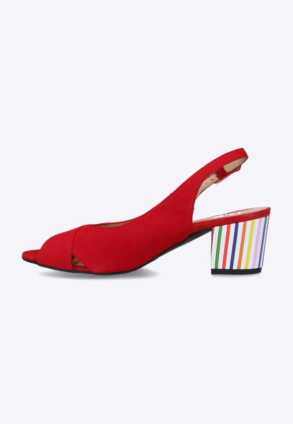 Sandały na obcasie Eks 2219O-5020