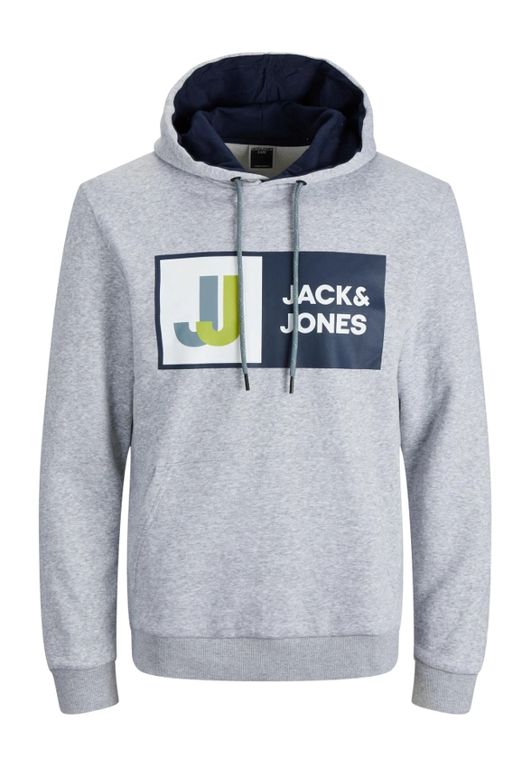 BLUZA Z KAPTUREM MĘSKA I NADRUKIEM JACK&JONES 12216327