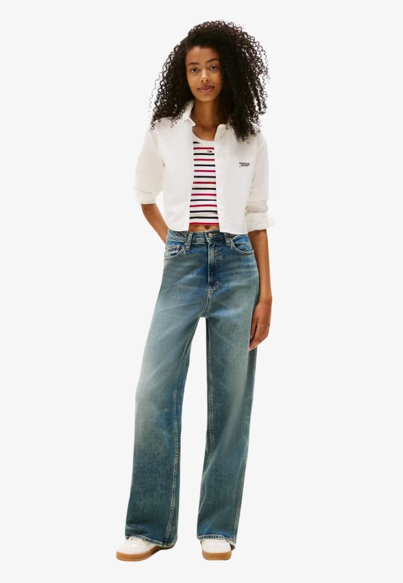 KRÓTKA KOSZULA DAMSKA TOMMY JEANS DW0DW21400