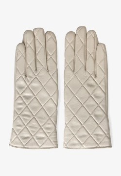 PIKOWANE RĘKAWICZKI DAMSKIE Z MIĘKKIEJ SKÓRY EKOLOGICZNEJ DIANA & CO FIRENZE DND8636