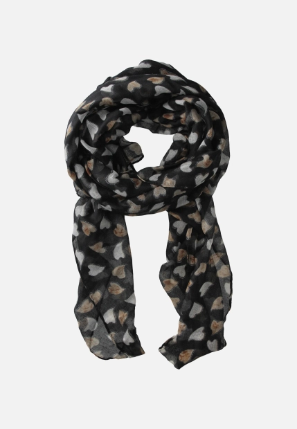 SZAL DAMSKI Z WZOREM W SERDUSZKA COVERI COLLECTION 252102