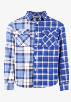 KOSZULA CHŁOPIĘCA Z DŁUGIM RĘKAWEM W KRATĘ ORIGINAL MARINES DFA2527BA