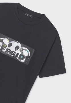 T-SHIRT CHŁOPIĘCY Z KRÓTKIM RĘKAWEM I NADRUKIEM MAYORAL 6033