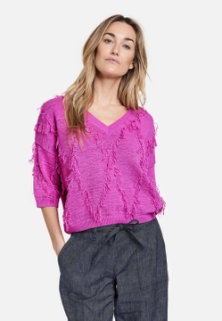 SWETER DAMSKI Z FRĘDZLAMI GERRY WEBER 171026-35717