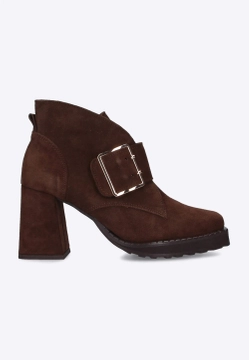 BOTKI DAMSKIE ZE SKÓRY ZAMSZOWEJ EXQUISITE 1393 WEL