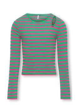 T-SHIRT DZIEWCZĘCY W PASKI ONLY 15317871