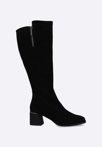 KOZAKI DAMSKIE Z WYSOKĄ CHOLEWKĄ ZE SKÓRY ZAMSZOWEJ VICTIM B-4789-1V