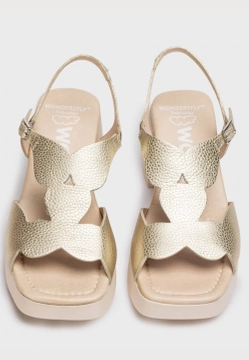 SKÓRZANE SANDAŁY DAMSKIE WONDERS D-1012