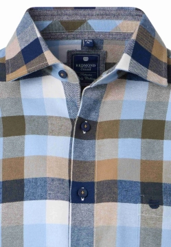 KOSZULA MĘSKA Z DŁUGIM RĘKAWEM W KRATĘ REDMOND 252115111