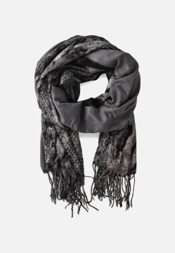 DUŻY CIEPŁY SZAL DAMSKI Z WĘŻOWYM WZÓREM COVERI COLLECTION 223505