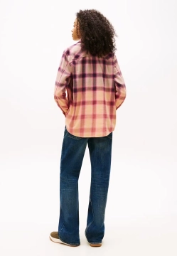 KOSZULA DAMSKA W KRATĘ Z DŁUGIM RĘKAWEM TOMMY JEANS DW0DW21456