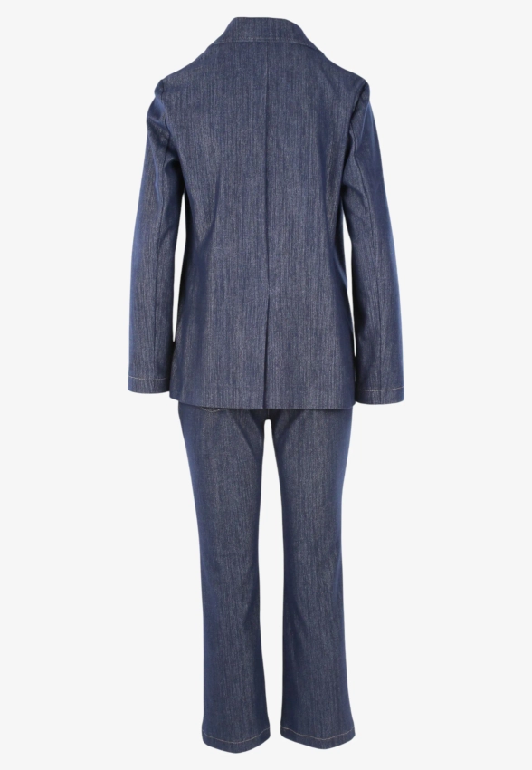 SPODNIE DAMSKIE Z JERSEYU O WYGLĄDZIE JEANSU  PENNYBLACK DUELLO