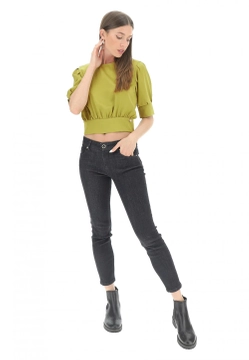 BLUZKA DAMSKA Z ROZCIĘCIEM Z TYŁU I WIĄZANIEM EKS CS1601 DD29