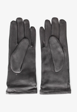 RĘKAWICZKI DAMSKIE Z MIĘKKIEJ SKÓRY EKOLOGICZNEJ I MATERIAŁU DIANA & CO DND8635