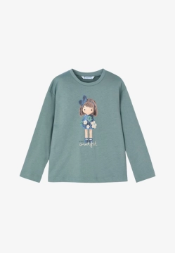 T-SHIRT DZIEWCZĘCY Z NADRUKIEM MAYORAL 4005