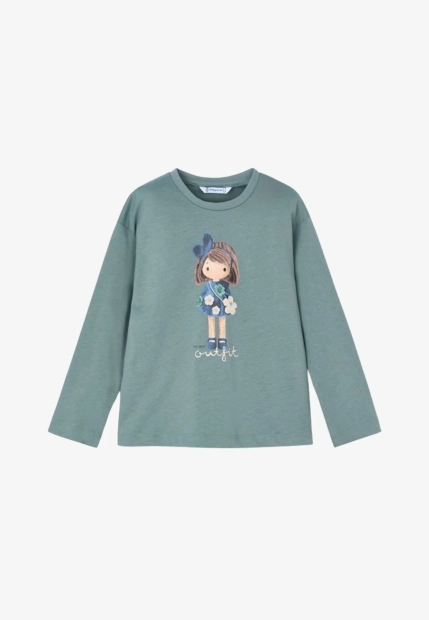 T-SHIRT DZIEWCZĘCY Z NADRUKIEM MAYORAL 4005