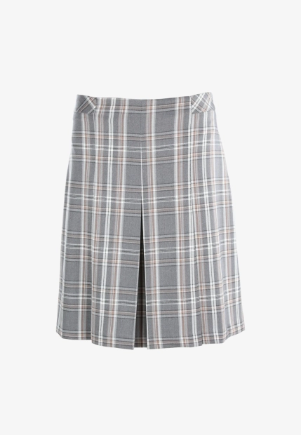 SPÓDNICA DAMSKA W KRATĘ Z DOMIESZKĄ WISKOZY VIVACE P22115-C