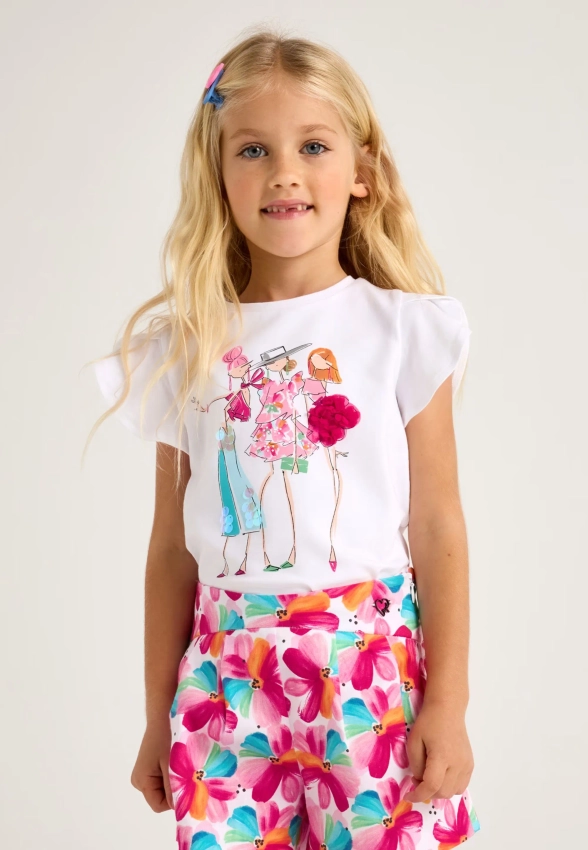 T-SHIRT DZIEWCZĘCY MAYORAL 3004