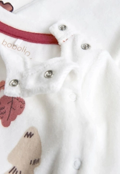 ŚPIOSZKI Z HAFTOWANĄ APLIKACJĄ DLA NOWORODKA BOBOLI 117098