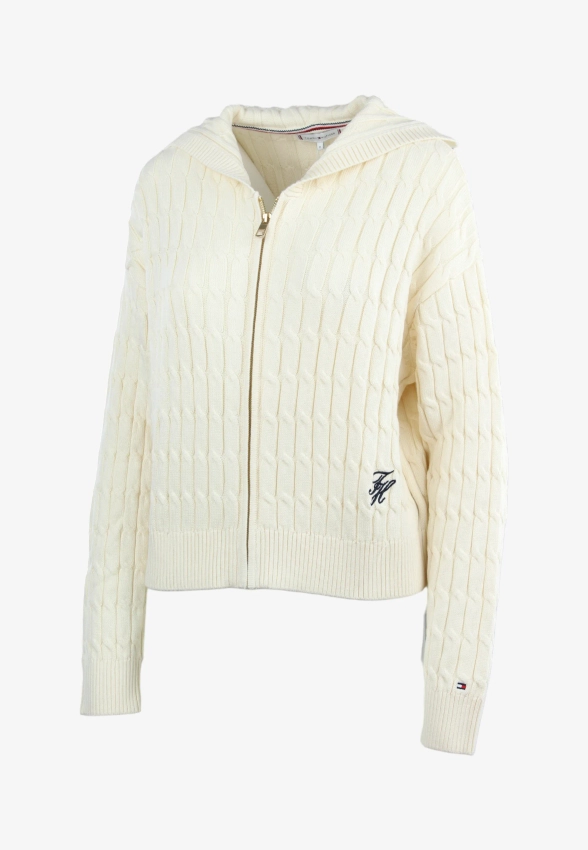 SWETER DAMSKI Z KAPTUREM ZAPINANY NA ZAMEK TOMMY HILFIGER WW0WW48440