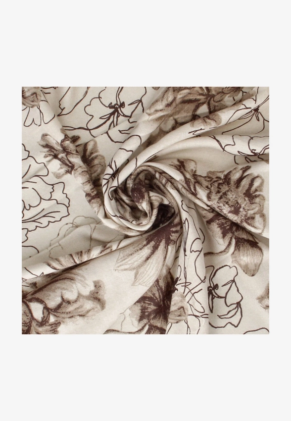 SZAL DAMSKI W KWIATOWY WZÓR Z WISKOZY S-113118