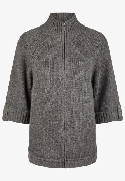 SWETER DAMSKI Z DOMIESZKĄ WEŁNY BARBARA LEBEK 37240052