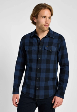 KOSZULA MĘSKA Z DŁUGIM RĘKAWEM W KRATĘ LEE 112355747