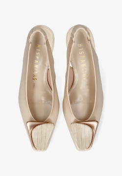 SKÓRZANE CZÓŁENKA DAMSKIE Z ODKRYTĄ PIĘTĄ HISPANITAS HV264762