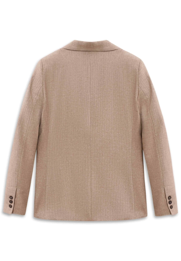 MARYNARKA DAMSKA Z WZOREM W JODEŁKĘ Z DOMIESZKĄ WEŁNY I WIZKOZY BUGATTI W4144 84765