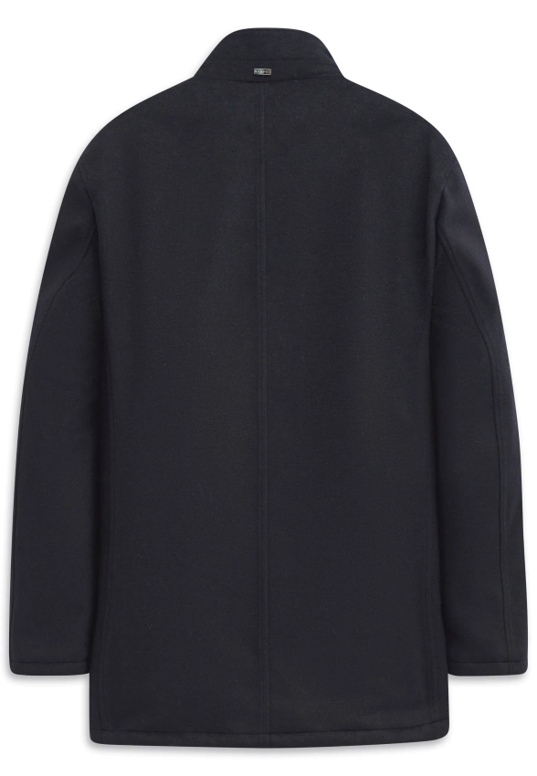 WEŁNIANA KURTKA MĘSKA Z PIKOWANĄ WSTAWKĄ BUGATTI 874328 81063