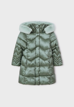 KURTKA PIKOWANA DŁUGA DLA DZIEWCZYNKI ECOFRIENDS MAYORAL 4488