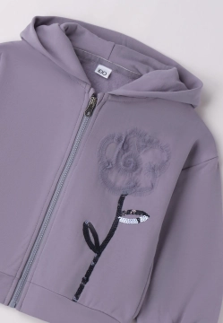 BLUZA DZIĘWCZECA Z KAPTUREM I DO 4 F306