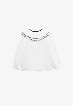 BLUZKA DZIEWCZĘCA Z OZDOBNYM KOŁNIERZEM MAYORAL 5612