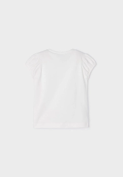 T-SHIRT DZIEWCZĘCY Z APLIKACJĄ MAYORAL 3058