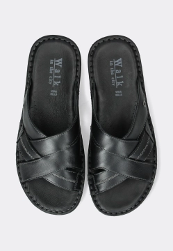 SKÓRZANE KLAPKI MĘSKIE WALK IN THE CITY 2307 35220