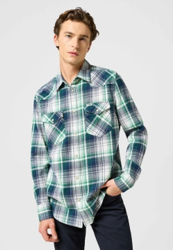 KOSZULA MĘSKA W KRATĘ WRANGLER 112357242