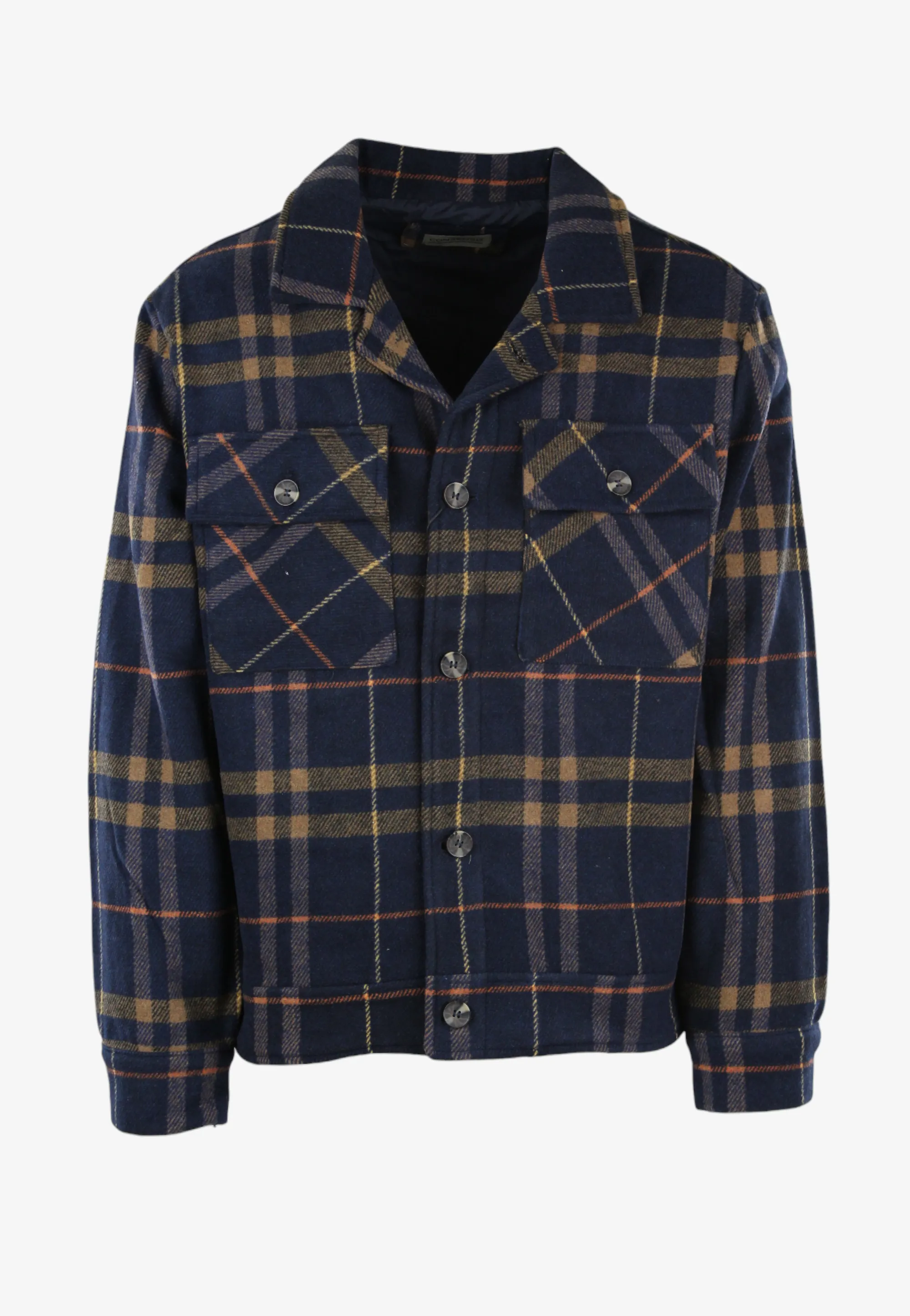 KURTKA KOSZULOWA MĘSKA Z DOMIESZKĄ WEŁNY I WISKOZY CONSENSO 4752725