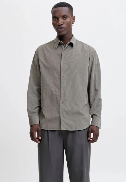 SZTRUKSOWA KOSZULA MĘSKA Z DŁUGIM RĘKAWEM JACK & JONES 12282351