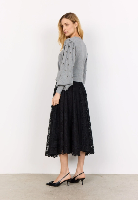 KORONKOWA SPÓDNICA DAMSKA MIDI SOYACONCEPT 27338