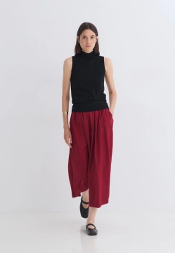 SWETER DAMSKI BEZ RĘKAWÓW Z MIESZANKI WISKOZY YERSE 43657