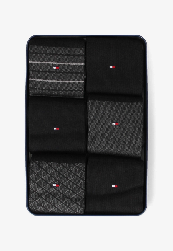 SKARPETY WYSOKIE 6 PAR W PUDEŁKU PRODUCENTA TOMMY HILFIGER 701235373C