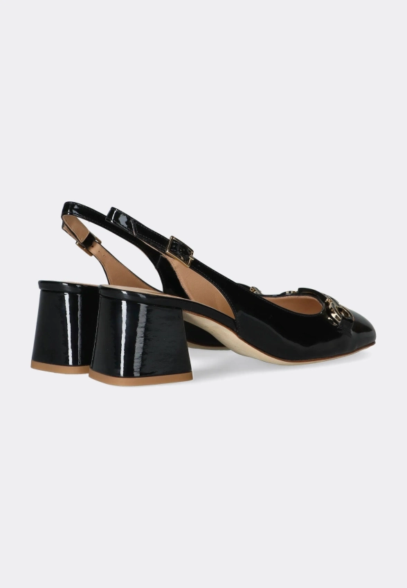 SKÓRZANE CZÓŁENKA DAMSKIE Z ODKRYTĄ PIĘTĄ CESARE CASADEI 50635