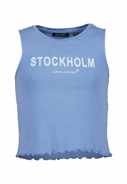 T-SHIRT BEZ RĘKAWÓW BLUE SEVEN 500073 X
